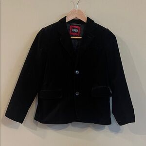 The Children's Place Classic Black Velvet Blazer- Fully Lined
